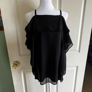 Calvin Klein sz 4 Black/work Blouse